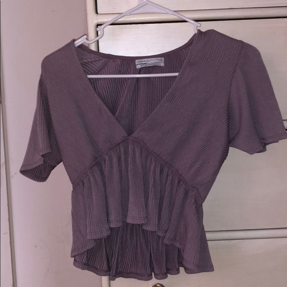 Brand New Urban Outfitters Ribbed Plunging  Top